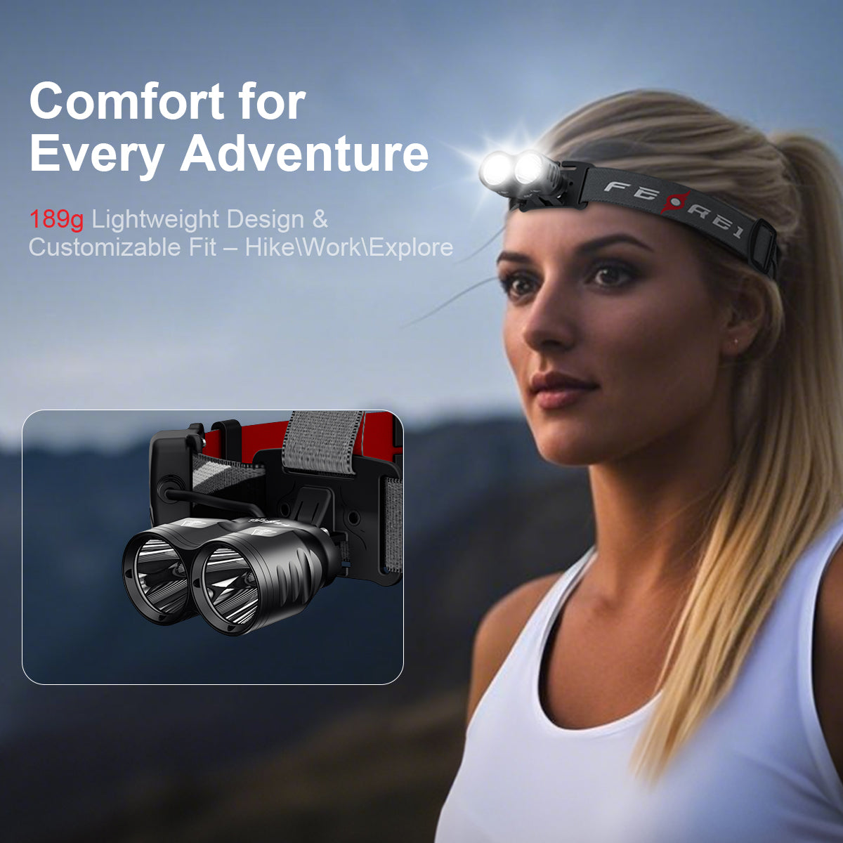 FEREI HL50II – 2200 Lumen Head Torch