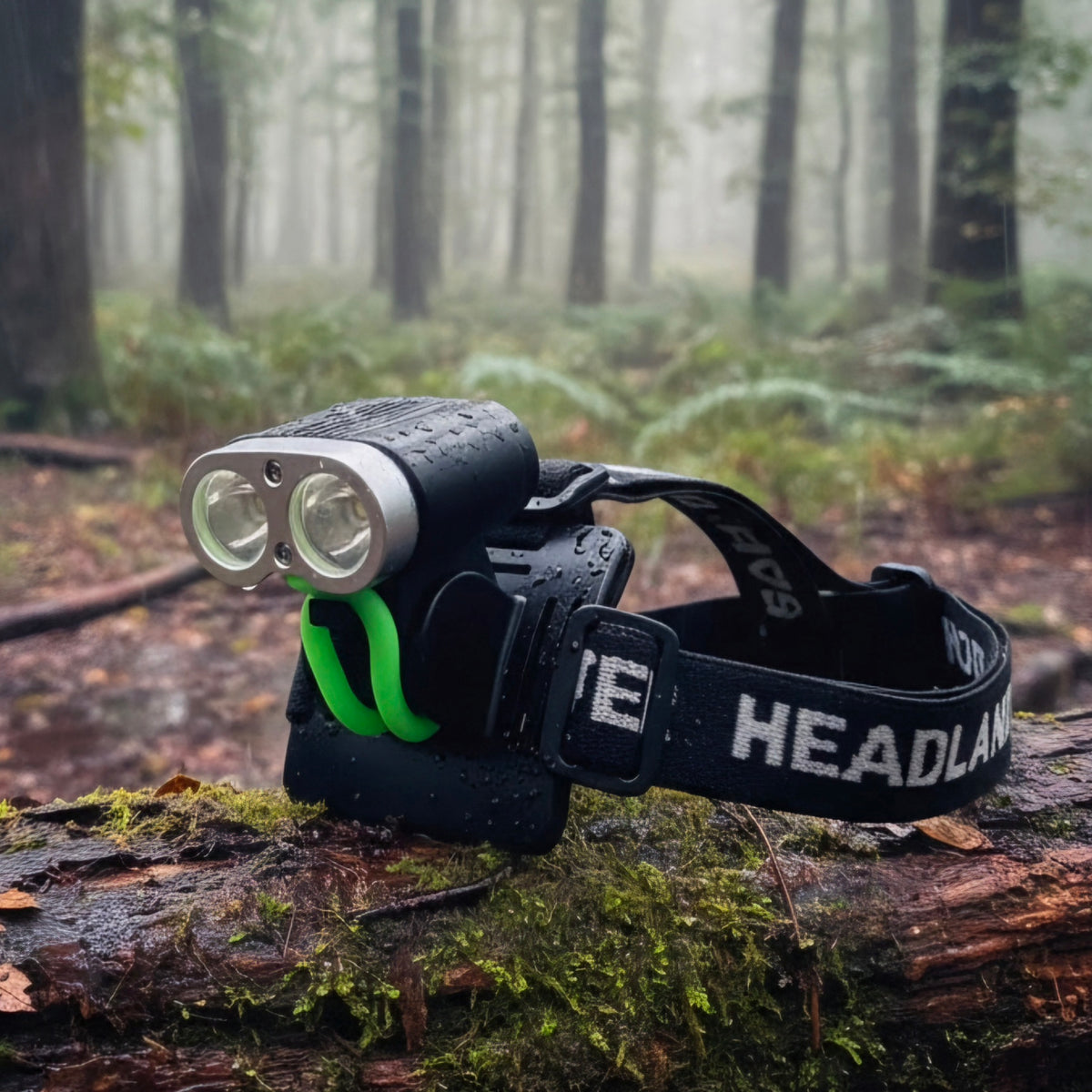Orienteering Light Set – 2200 Lumen Head Torch + 5 Mounting Accessories