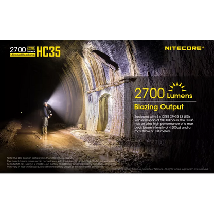 Nitecore HC35 - 2700 lumen Head Torch