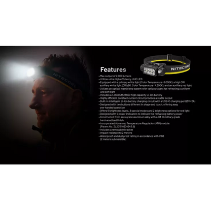 Nitecore HC65 UHE - 2000 Lumen Head Torch