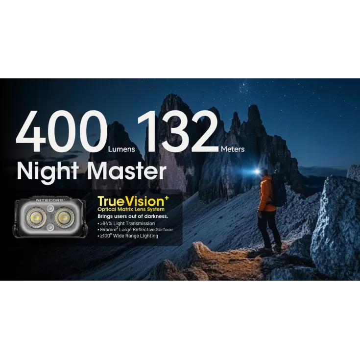 Nitecore NU25 MCT - 400 Lumen Head Torch