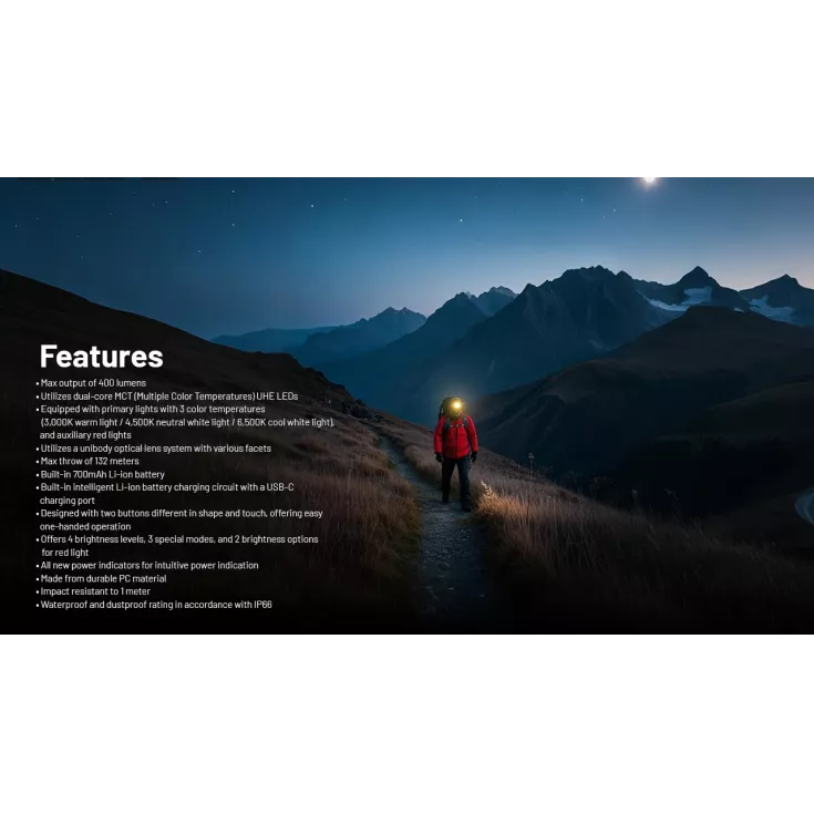 Nitecore NU25 MCT - 400 Lumen Head Torch